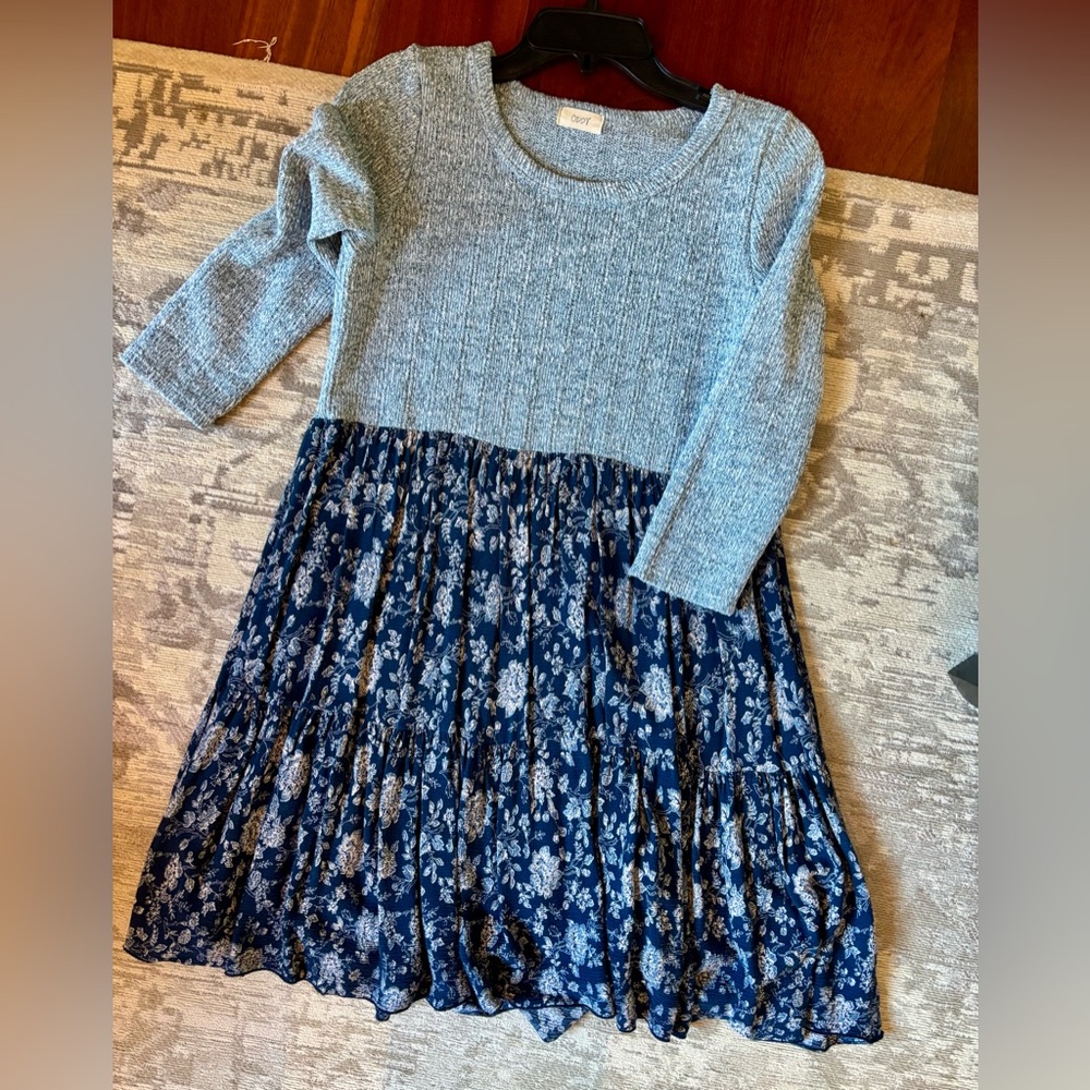 Anthropology Blue and Gray Dress or Tunic Size Small ODDY Brand